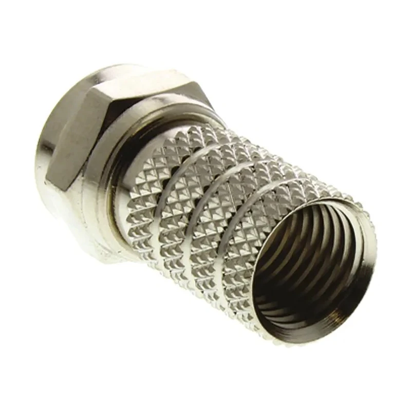 TE Connectivity F Series Coaxial Connector Cable Male F Connector, 75 Ω, Straight Body, Twist On Termination 5-1814822-7