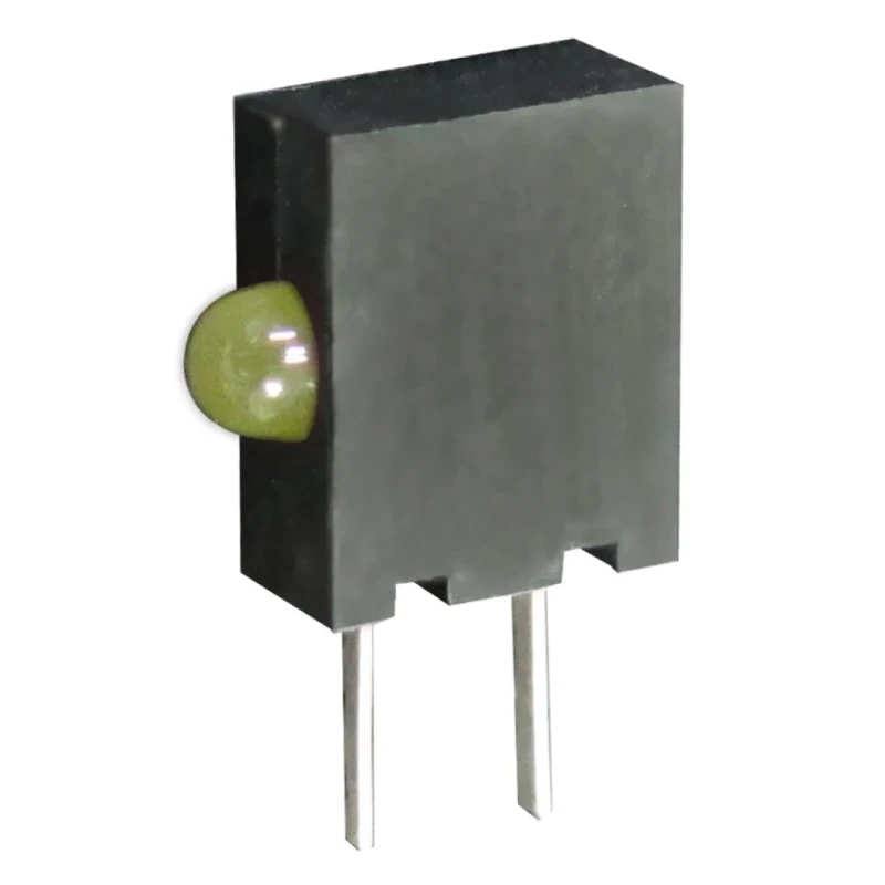 Kingbright Yellow Right Angle PCB LED Indicator 3 mm Diffused Lens 2.5 V 100 mW KM2520EH/1YD