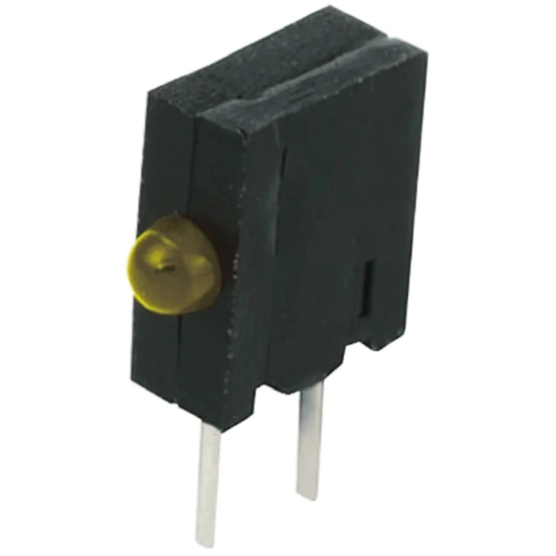 Kingbright Yellow Right Angle PCB LED Indicator 3 mm Diffused Lens 2.5 V 100 mW KM2520EH/1YD