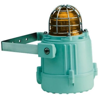 e2s MBL1 Series Amber Beacon 230V DC High Output Marine LED Beacon Flashing Rotating Steady Bracket LED Bulb IP67 MBL1