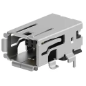 TE Connectivity Type II Surface Right Angle Mini I/O Connector Female 8 Way Shielded 2294415-2