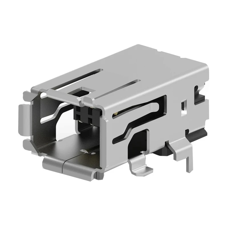 TE Connectivity Type I Surface Right Angle Mini I/O Connector Female 8 Way Shielded 2294415-1