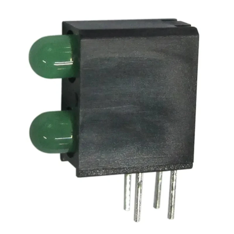 Kingbright Green, Red Right Angle PCB LED Indicator 3 mm (T-1), 2 LEDs 2.5 V L-710A8MD/2GD
