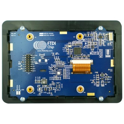 Bridgetek FT812 Embedded Video Engine 5 in Resistive Touch Screen Development Module With Quad SPI ME812A-WH50R