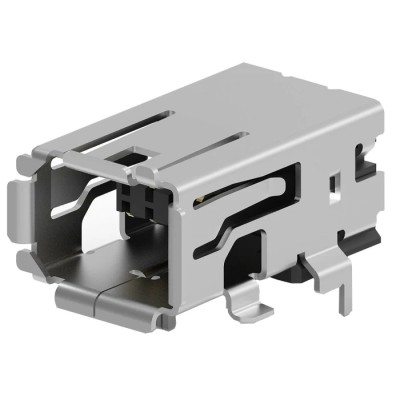 TE Connectivity Type II Surface Right Angle Mini I/O Connector Female 8 Way Shielded 2294415-2