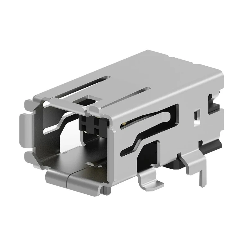 TE Connectivity Type II Surface Right Angle Mini I/O Connector Female 8 Way Shielded 2294415-2