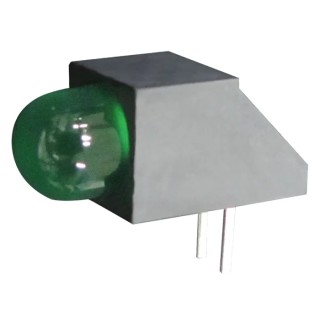 Kingbright Green Right Angle PCB LED Indicator 3 mm (T-1), 1 LED, 2.5 V L-1503CB/1LGD