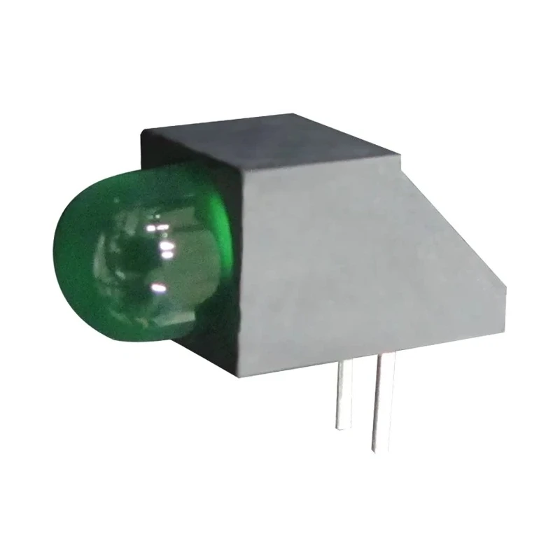 Kingbright Green Right Angle PCB LED Indicator 3 mm (T-1), 1 LED, 2.5 V L-1503CB/1LGD