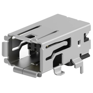TE Connectivity Type I Surface Right Angle Mini I/O Connector Female 8 Way Shielded 2294415-1