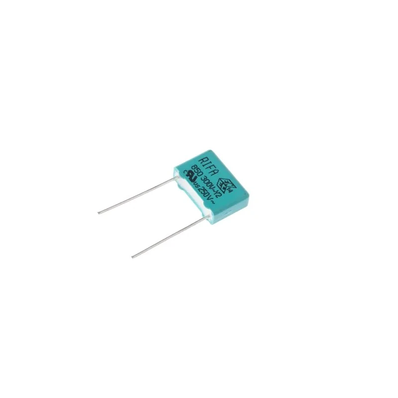 KEMET PHE850 Film Capacitor Y2, ±20% Tolerance, 2.2 nF Capacitance, 1.25 kV DC, 300 V AC, Through Hole Radial Terminal PHE850