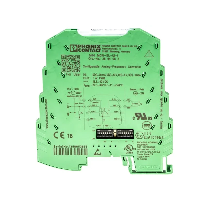Phoenix Contact MINI MCR Series Signal Conditioner Current/Voltage Input Frequency Output 20V dc 30V dc Supply 2864082