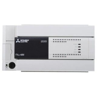 Mitsubishi Electric FX3U Series Logic Module 24-Input Sink Input 24 Transistor Outputs DIN Rail Mount FX3U-48MT/ESS