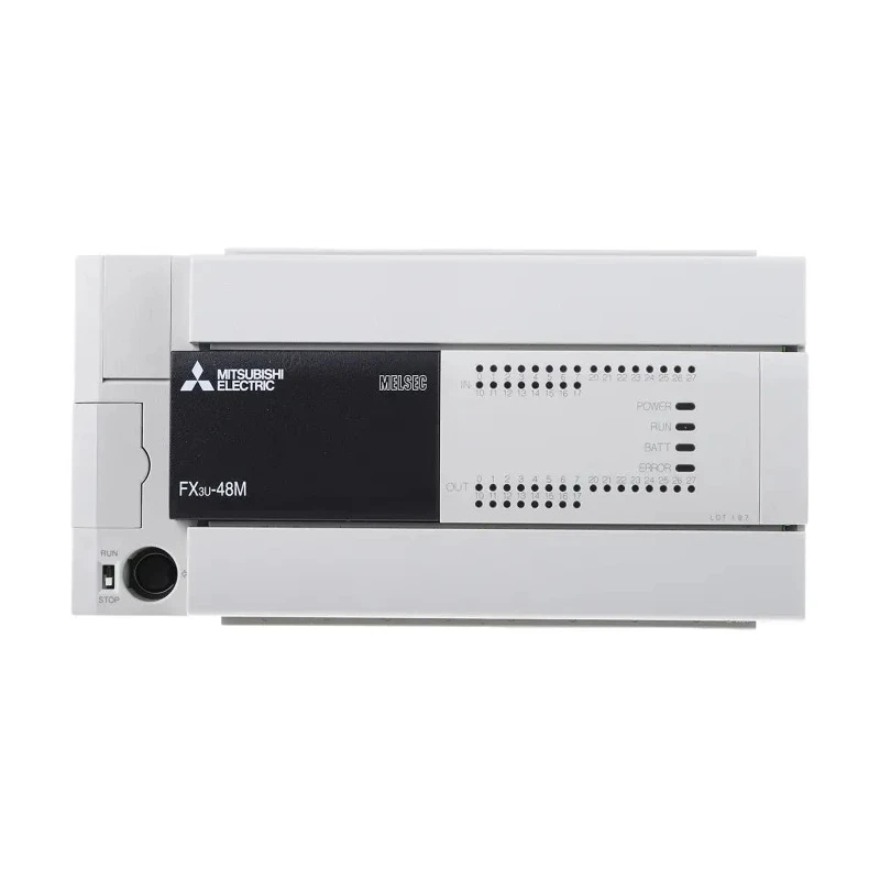 Mitsubishi Electric FX3U Series Logic Module 24-Input Sink Input 24 Transistor Outputs DIN Rail Mount FX3U-48MT/ESS