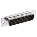 ITT Cannon ZDUA 44 Way Straight 2.29 mm Pitch Panel Mount D-Sub Connector Male ZDBA-44P