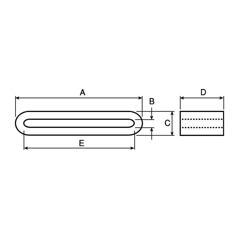 Wurth Elektronik Flat Cable Ferrite Core 1.3 mm 44 mm, 34 Max. Wires 7427218