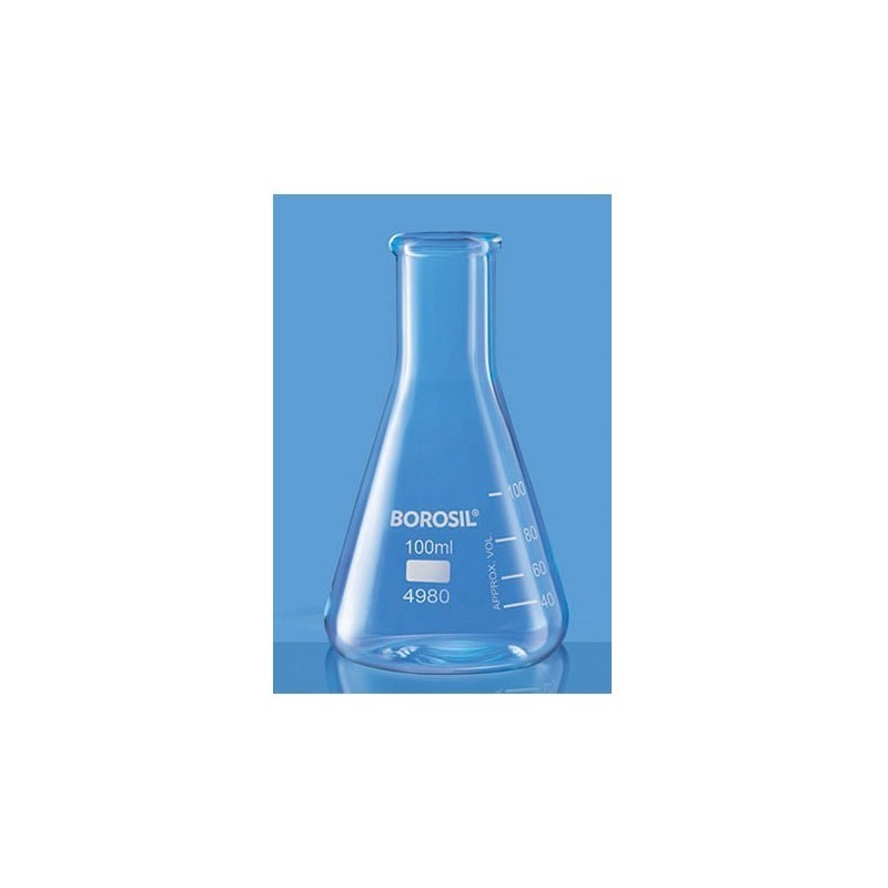 borosil-erlenmeyer-conical-flask-narrow-mouth-with-rim-10-ml-4980006-40985