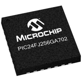 Microchip 32 bit PIC24 Microcontroller, 32 MHz Clock, 256kB FLASH Memory, 28-Pin QFN PIC24FJ256GA702-I/ML