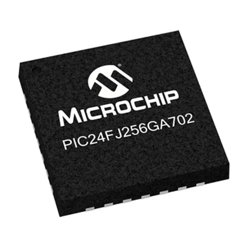 Microchip 32 bit PIC24 Microcontroller, 32 MHz Clock, 256kB FLASH Memory, 28-Pin QFN PIC24FJ256GA702-I/ML