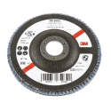 3M Cubitron II Zirconia Aluminium Flap Disc 125 mm Fine Grade P80 Grit Quick Change 65039