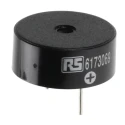 RS Pro 95 dB Through Hole Continuous Internal 9.5 mm Piezo Buzzer Component 3 V dc Min 20V dc Max 6173069P