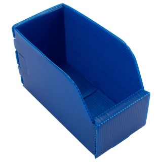 RS PRO Polypropylene Storage Bin 150 mm x 75 mm x 100 mm Blue 617-3176