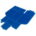 RS PRO Polypropylene Storage Bin 150 mm x 75 mm x 100 mm Blue 617-3176