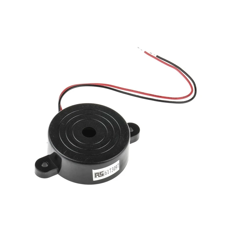 RS PRO 96 dB Panel Mount Continuous Internal 16 mm Piezo Buzzer Component 1.5 V dc Min 20V dc Max 617-3097