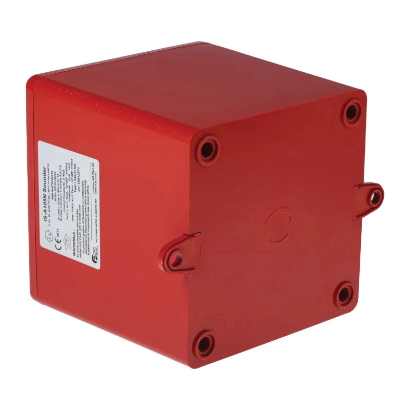 e2s IS-A105N Series Electronic Sounder Surface Mount IP66 DC 28V 49-Tone 105 dB IS-A105N-R