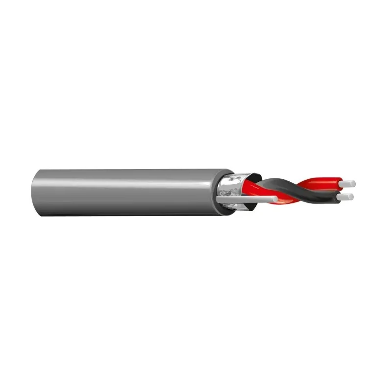 Belden 1 Screened Audio Cable, 22AWG, Solid Tin Copper Wire Conductor, Polypropylene Jacket, 304 m Length, Black 8450 0101000