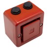 e2s High Output Electronic Sounder Surface Mount Red Housing IP66, 10-Tone, 100 dB at 1m, 30V DC SONF1DC24R