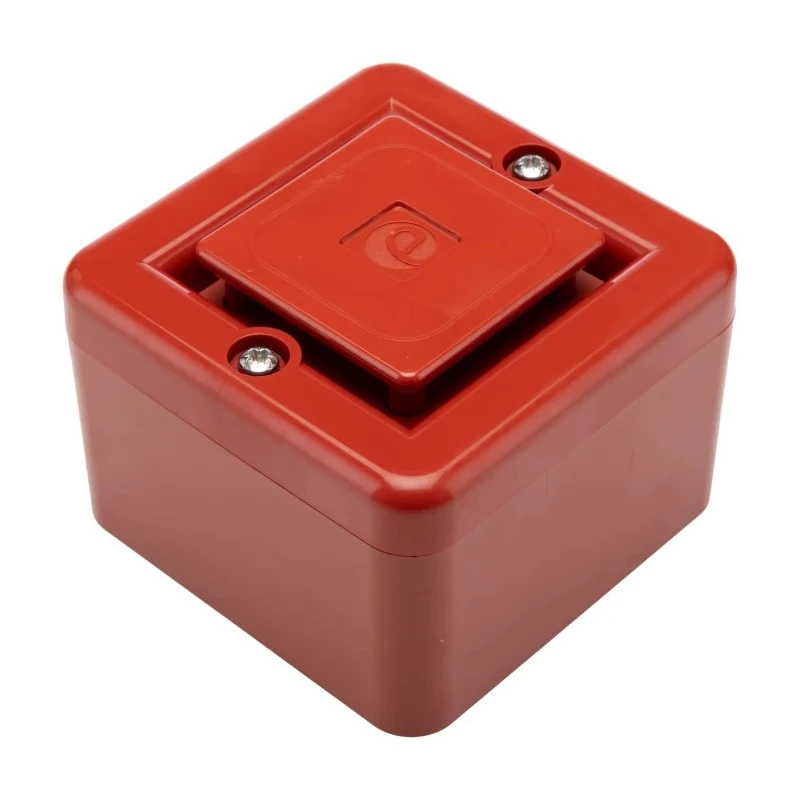 e2s High Output Electronic Sounder Surface Mount Red Housing IP66, 10-Tone, 100 dB at 1m, 30V DC SONF1DC24R
