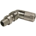 HARTING Industrial Circular Connector Cable Mount Plug, 5 Contacts, Male, M12 Series, Threaded Mating, IP65 21038213505