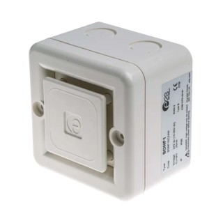 e2s SONF1 Series Electronic Sounder Surface Mount IP66, White ABS, DC 30V, 10-Tone 100dB @ 1m SONF1DC24W