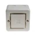 e2s SONF1 Series Electronic Sounder Surface Mount IP66, White ABS, DC 30V, 10-Tone 100dB @ 1m SONF1DC24W