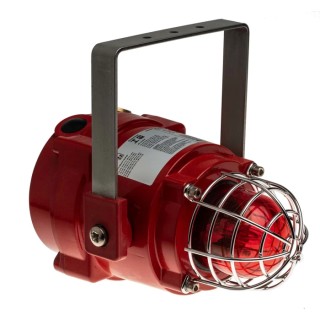 e2s Red Beacon 48V AC Strobe Light with Xenon Bulb, Marine Grade Aluminium Housing, IP67, BExBG05
