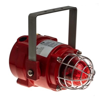 e2s Red Beacon 48V AC Strobe Light with Xenon Bulb, Marine Grade Aluminium Housing, IP67, BExBG05