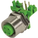 HARTING Circular Connector, 4 Contacts, PCB Mount, M12 Connector Socket Female, Protection, 250V, 4A, Threaded Mating IP67