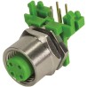 HARTING Circular Connector, 4 Contacts, PCB Mount, M12 Connector Socket Female, Protection, 250V, 4A, Threaded Mating IP67