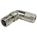 HARTING Circular Connector, 4 Contacts, Cable Mount, Socket Female, IP65 IP67 Rated, 250V, 4A, Zinc Housing, M12 21038814405