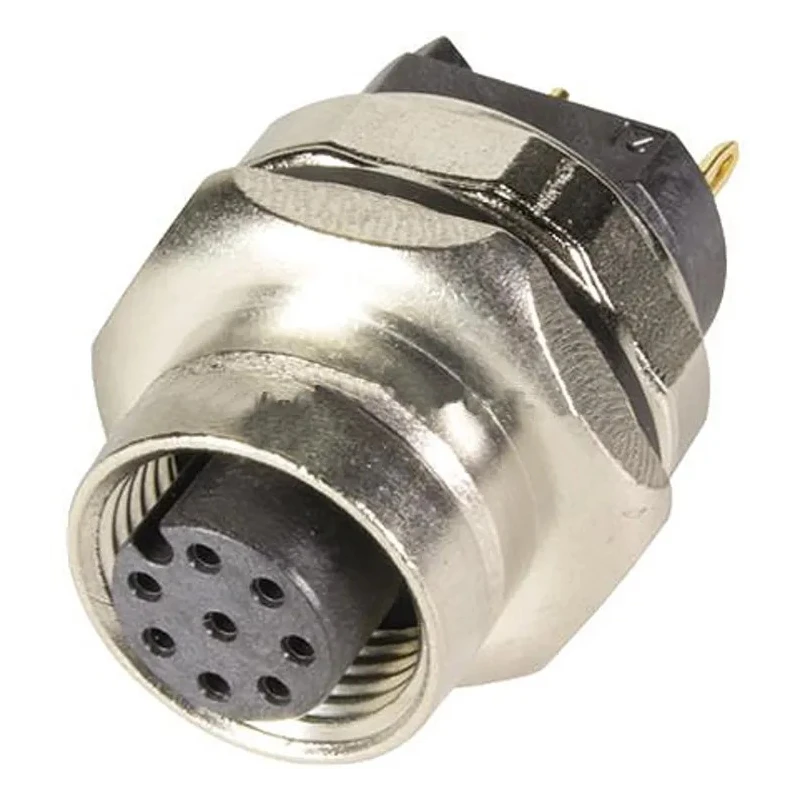 HARTING Circular Connector, 8 Contacts, PCB Mount, Socket Female, M12 Connector, A-Coded, , Zinc Housing, 30V, 2A IP67
