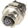 HARTING Circular Connector, 8 Contacts, PCB Mount, Socket Female, M12 Connector, A-Coded, , Zinc Housing, 30V, 2A IP67