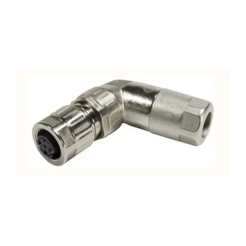 HARTING Circular Connector 8 Contacts Cable Mount M12 Socket Female IP65 IP67 Right Angle Threaded 30V Zinc 21038214805