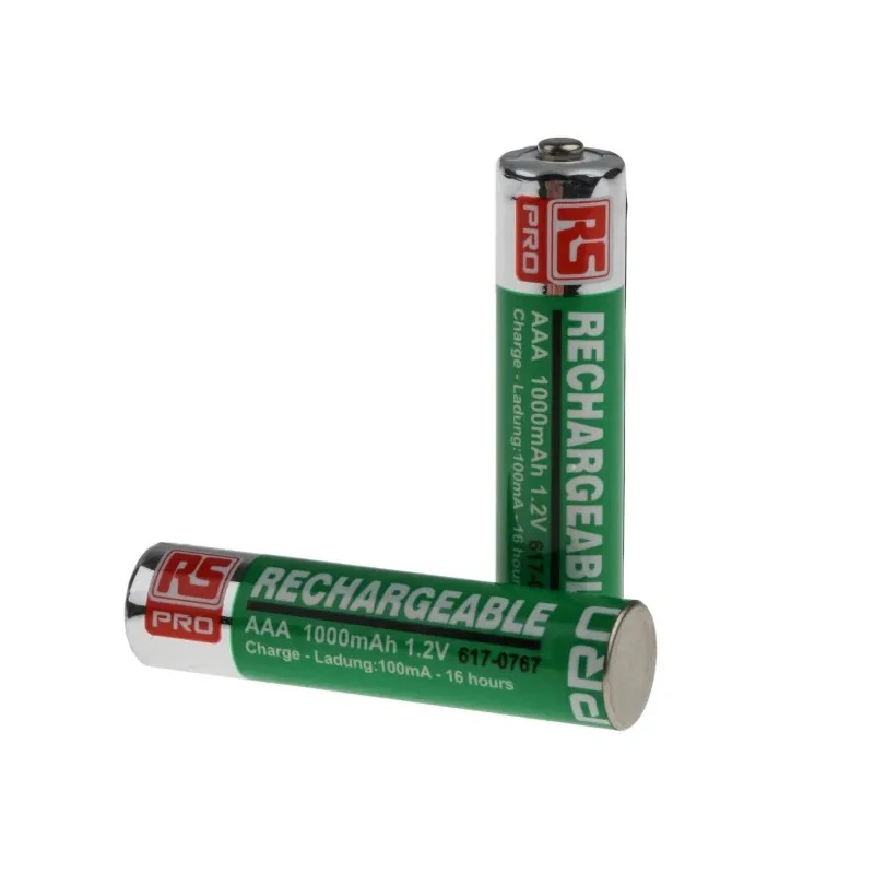 RS PRO Nickel Metal Hydride Rechargeable AAA Battery, 1 Ah, 1.2 V 617-0767