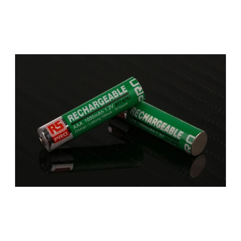RS PRO Nickel Metal Hydride Rechargeable AAA Battery, 1 Ah, 1.2 V 617-0767