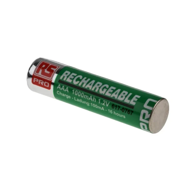 RS PRO Nickel Metal Hydride Rechargeable AAA Battery, 1 Ah, 1.2 V 617-0767