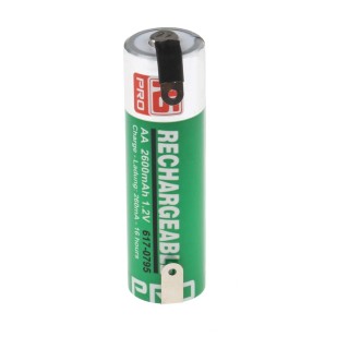 RS PRO AA Nickel Metal Hydride Rechargeable AA Battery 2.6 Ah 1.2 V 617-0795