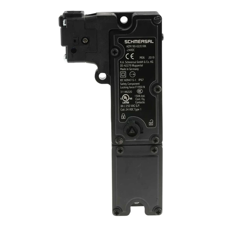 Schmersal Solenoid Interlock Switch Power to Unlock 24V DC 8.5W 3 NC Safety Contacts AZM190-02/01RK-24VDC
