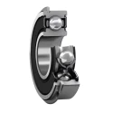 SKF Single Row Deep Groove Ball Bearing 15 mm ID, 32 mm OD, 9 mm Width, Sealed, Sheet Metal Cage 6002-2RSHNR