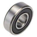 SKF 1 Row Deep Groove Ball Bearing 15 mm ID, 35 mm OD, Sealed, Sheet Metal Cage, Steel Balls 6202-2RSH/C4HT