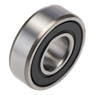 SKF 1 Row Deep Groove Ball Bearing 15 mm ID, 35 mm OD, Sealed, Sheet Metal Cage, Steel Balls 6202-2RSH/C4HT